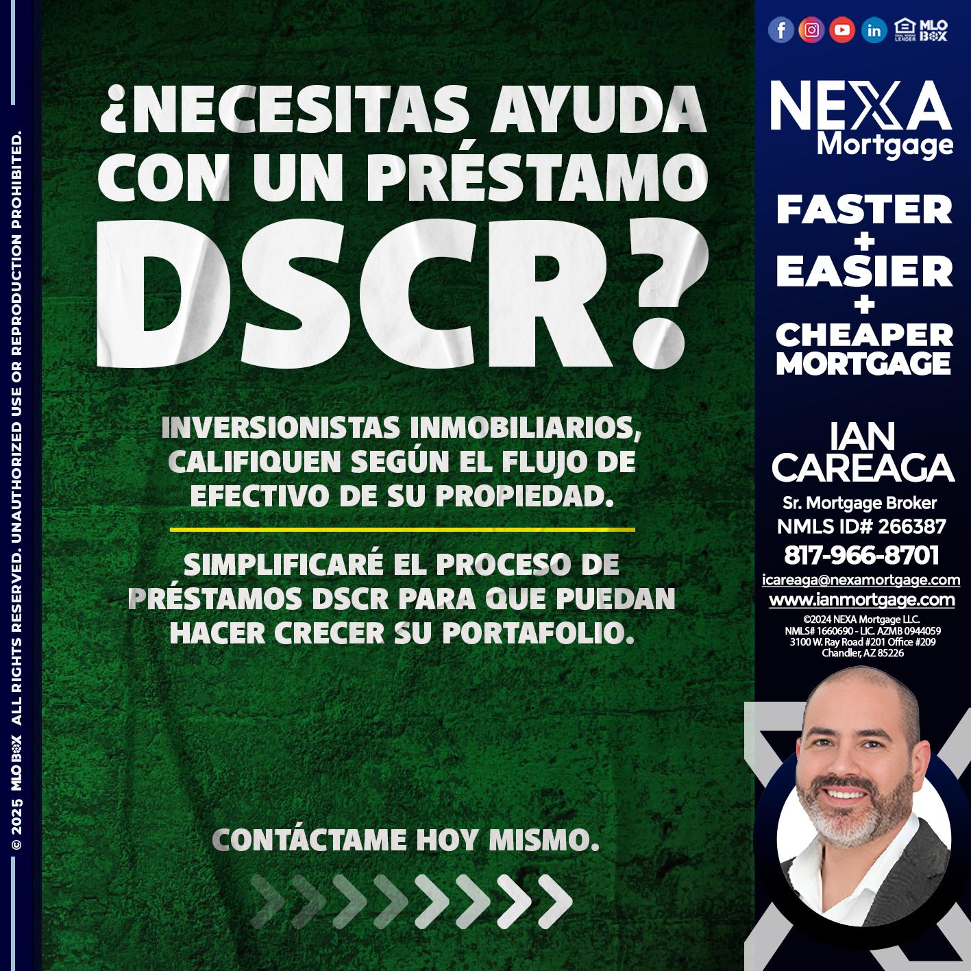 necesitas un `prestamo DSCR? - Ian Careaga -Sr. Mortgage Broker