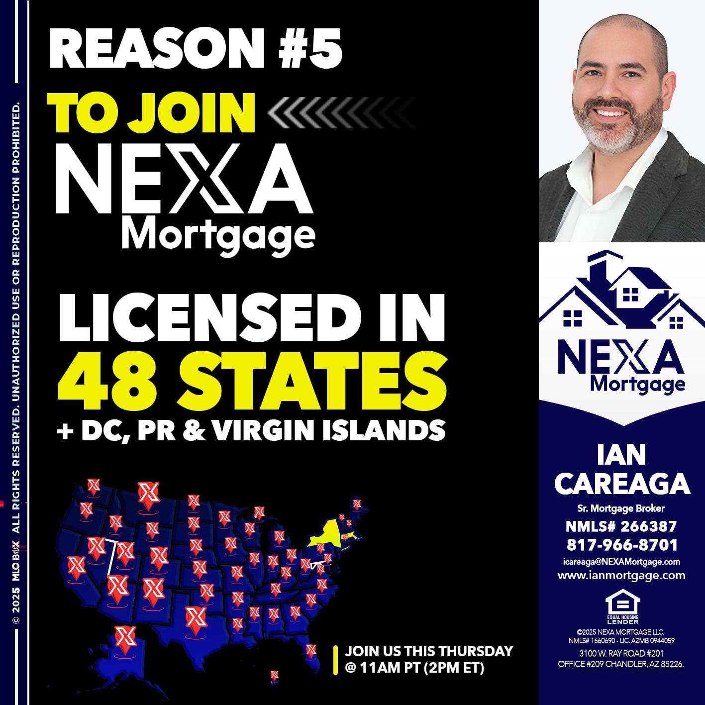 REASON 5 - Ian Careaga -Sr. Mortgage Broker