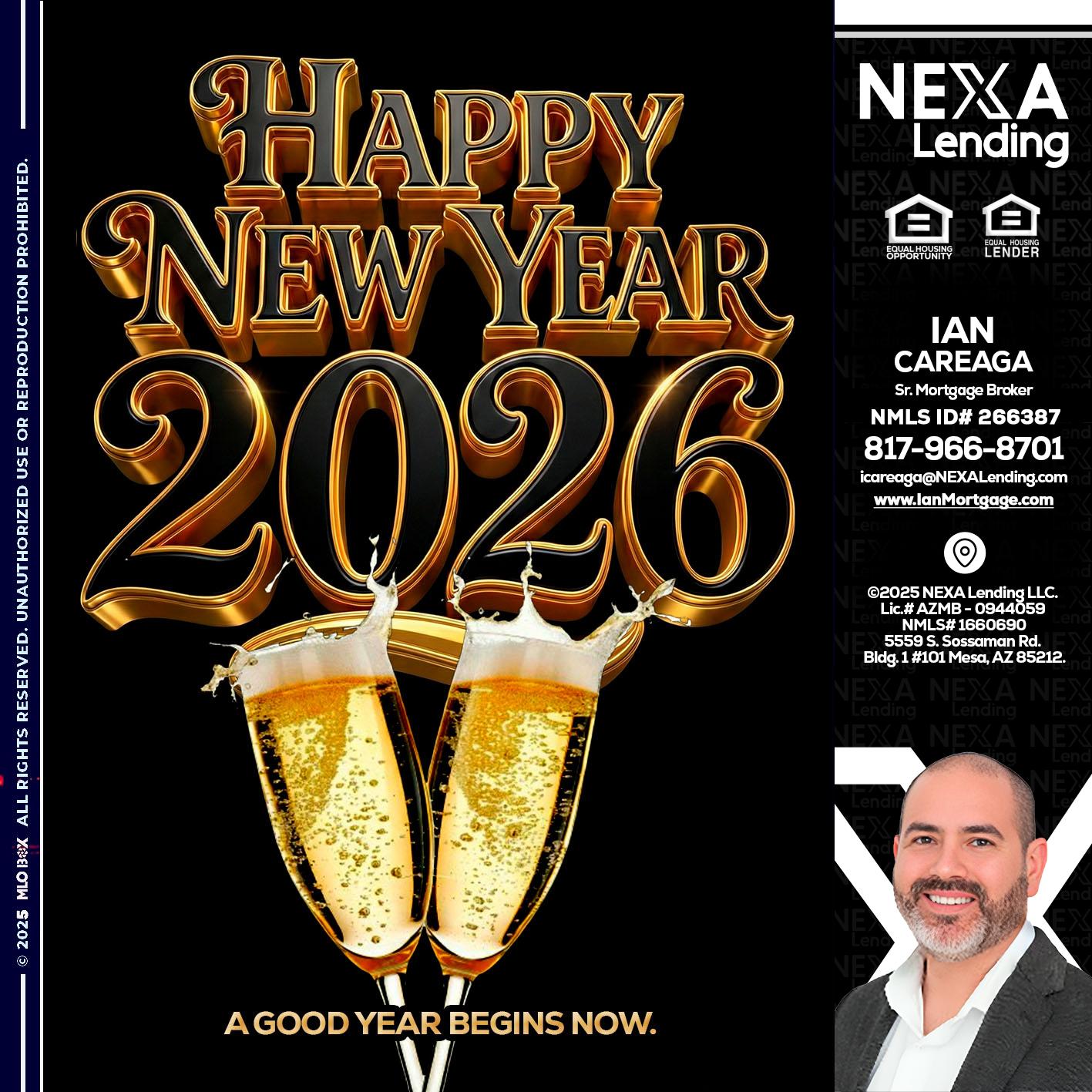 happy new year 2026 - Ian Careaga -Mortgage Broker