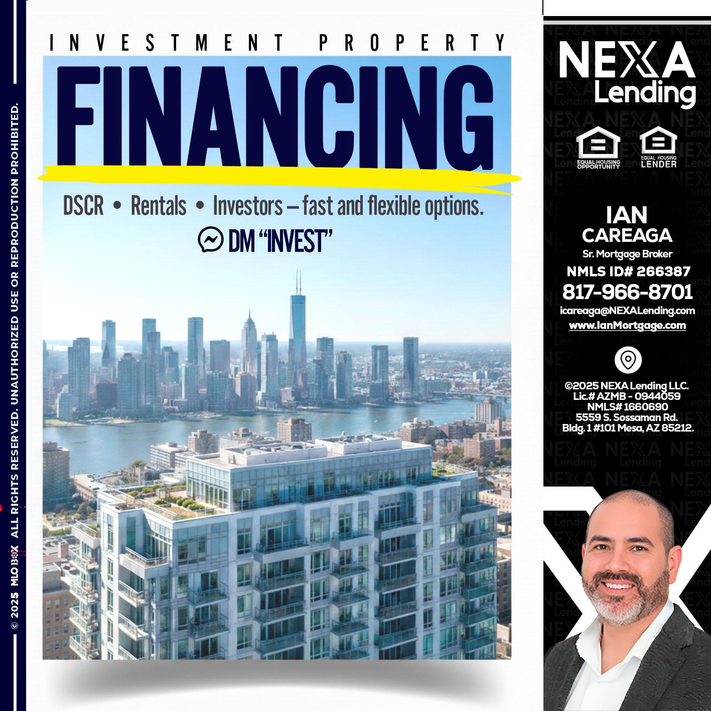 FINANCING - Ian Careaga -Mortgage Broker
