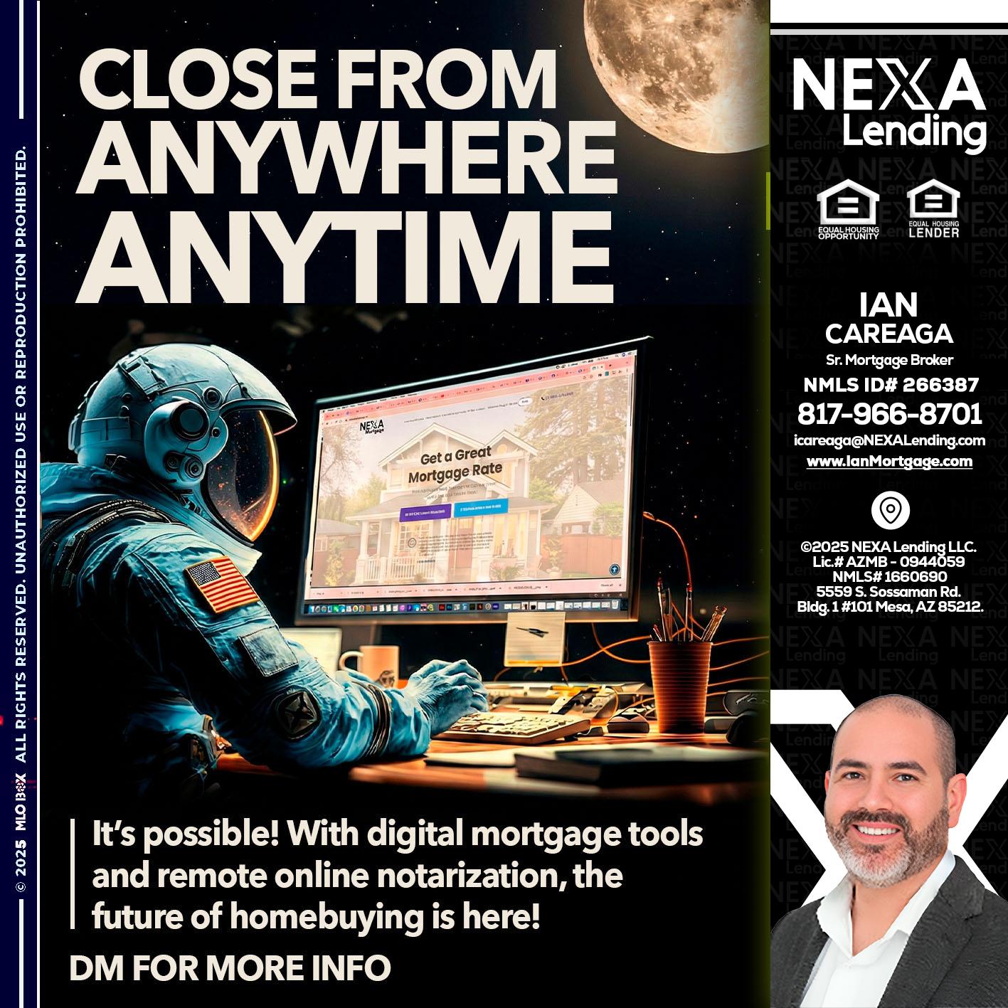 close from - Ian Careaga -Mortgage Broker